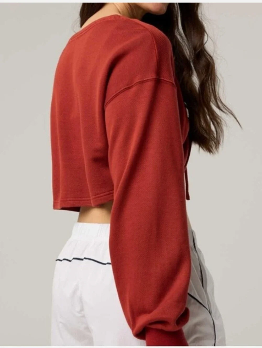 aerie - Like New Keep It 100 Terry Cinch Front Crewneck - M